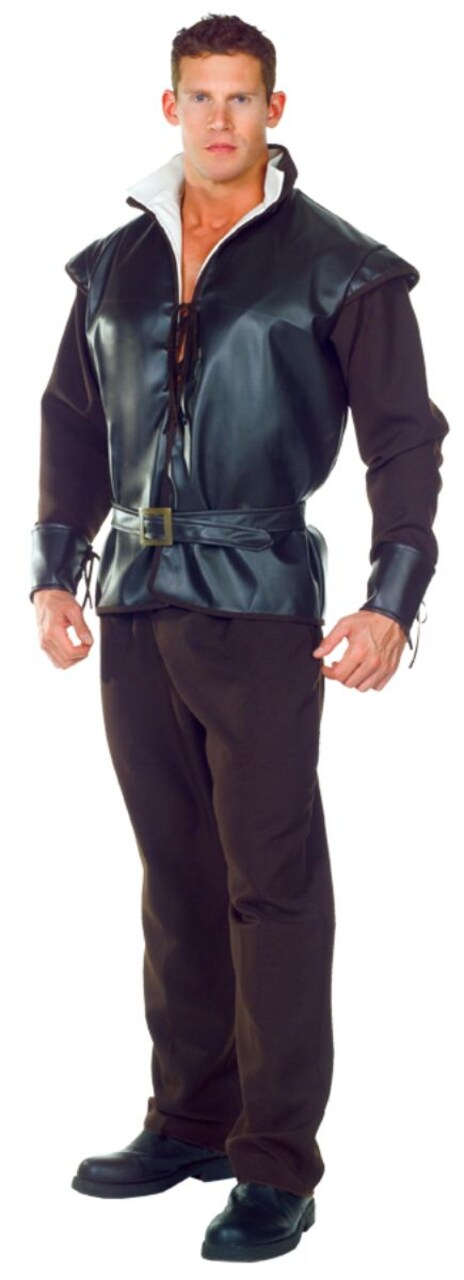 The Costume Center Black and White Huntsman Adult Men Halloween Costume - One Size